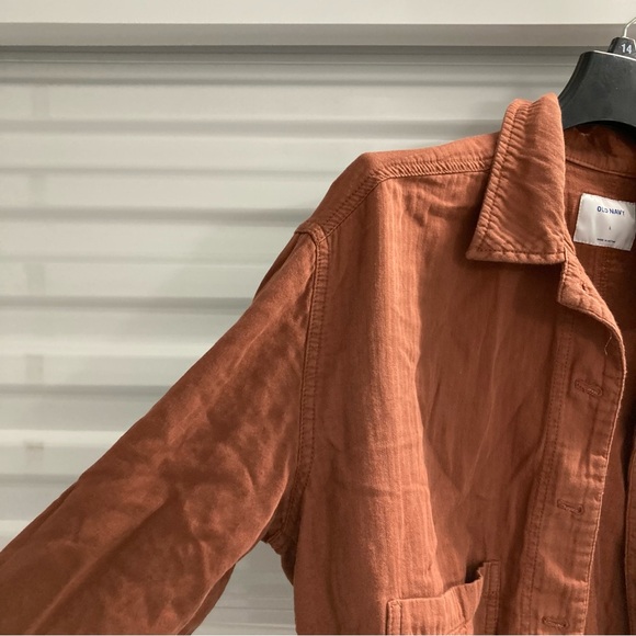 Old Navy Men's Rust Button-Down Shirt - Picture 3 of 8